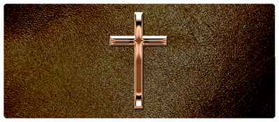 DNSEMP-L-510-BZ-SH-BR Bronze Single Cross Shimmer Brown